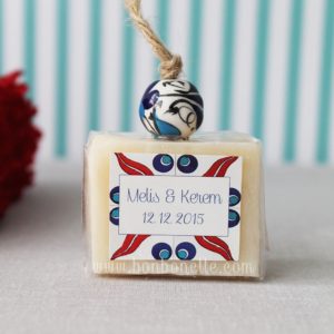 Çini Motifli Sabun Nikah Şekeri
