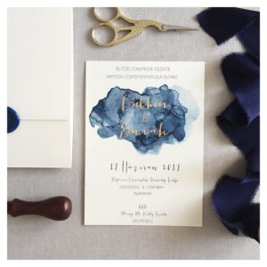 Navy Blue Davetiye